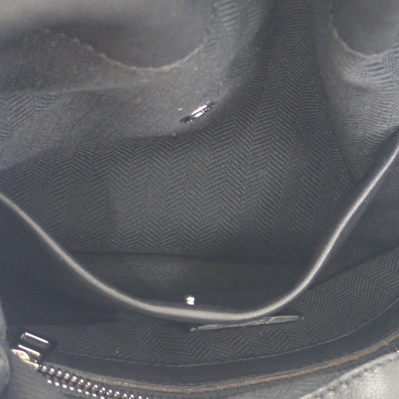 ロエベ LOEWE フラメンコノット スモール 334.30.K63 ショルダーバッグ ハンドバッグ カーフ ブラック シルバー金具 レディース【中古】【ABランク】