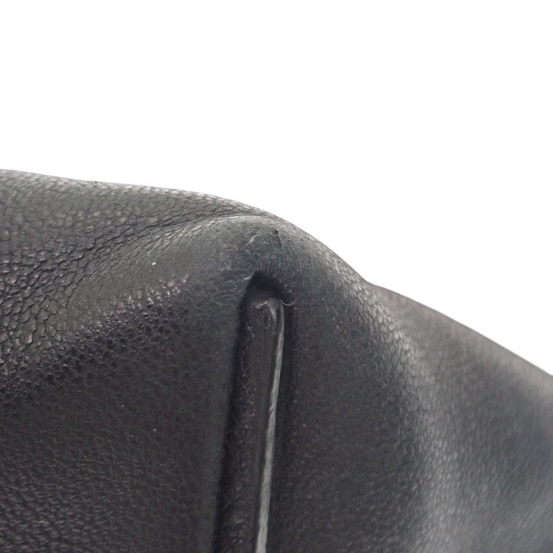 ロエベ LOEWE フラメンコノット スモール 334.30.K63 ショルダーバッグ ハンドバッグ カーフ ブラック シルバー金具 レディース【中古】【ABランク】