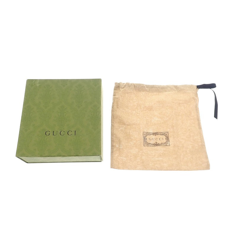 グッチ GUCCI ブロンディ 698635 カードケース レザー ブラック ゴールド金具 レディース【中古】【ABランク】