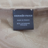 エルメス HERMES ニュー・リヴリス 大判ストール ベージュ H262494S_A3 ストール カシミヤ シルク ベージュ レディース メンズ ユニセックス【中古】【ABランク】