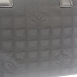 シャネル CHANEL ニュートラベルライントート MM A15991 トートバッグ ナイロン レザー ブラック レディース【中古】【ABランク】