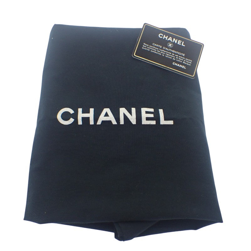 シャネル CHANEL ニュートラベルライントート MM A15991 トートバッグ ナイロン レザー ブラック レディース【中古】【ABランク】