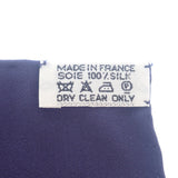 エルメス HERMES カレ90 船の手摺 RAILING スカーフ シルク アイボリー ブルー レディース【中古】【Aランク】