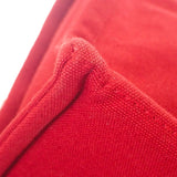 エルメス HERMES ドーヴィルPM ハンドバッグ キャンバス レッド レディース【中古】【ABランク】