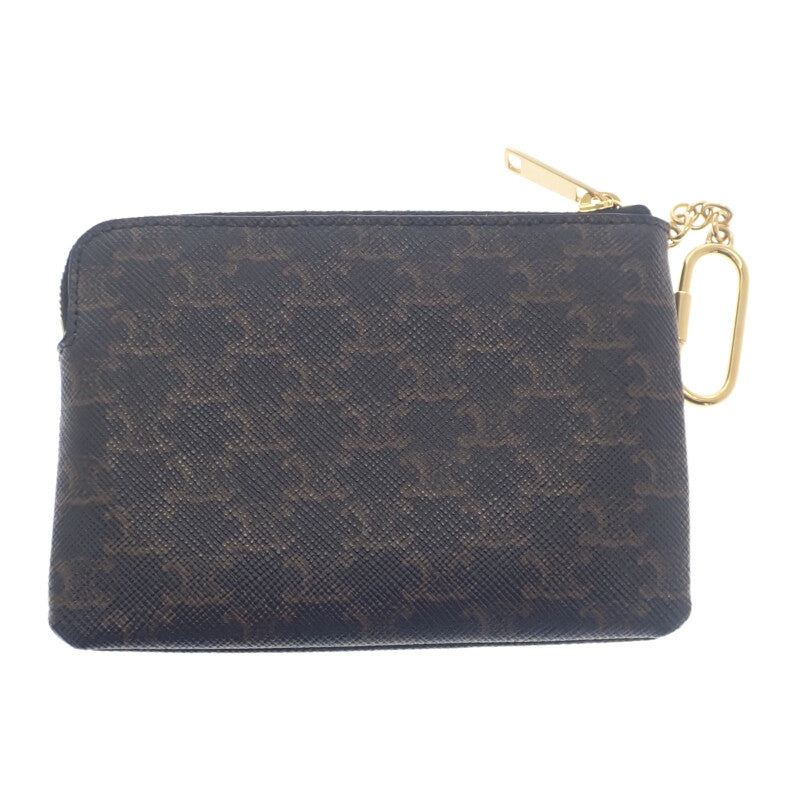 CELINE 思琳 零錢包 10C662CA2.38NO 零錢袋 聚氨酯 棕色 女士【中古】【AB級】
