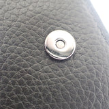 ディオール Dior ロングフラップウォレット 2ESBC312CDI_H00N 長財布 カーフ ブラック シルバー金具 メンズ レディース【中古】【ABランク】