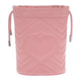 グッチ GUCCI スモールバケット 575163DTDRP5815 ショルダーバッグ レザー ピンク シルバー金具 レディース【中古】【Aランク】
