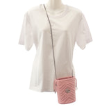 グッチ GUCCI スモールバケット 575163DTDRP5815 ショルダーバッグ レザー ピンク シルバー金具 レディース【中古】【Aランク】
