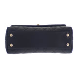 シャネル CHANEL ココハンドル XS A92990B0506194305 2WAYバッグ ハンドバッグ ショルダーバッグ キャビアスキン ブラック ゴールド金具 レディース【中古】【Aランク】