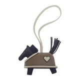 エルメス HERMES ロデオPM ロベオ・クール K刻印 バッグチャーム ラムスキン アニョーミロ ブラック エトゥープ クレ レディース【中古】【SAランク】