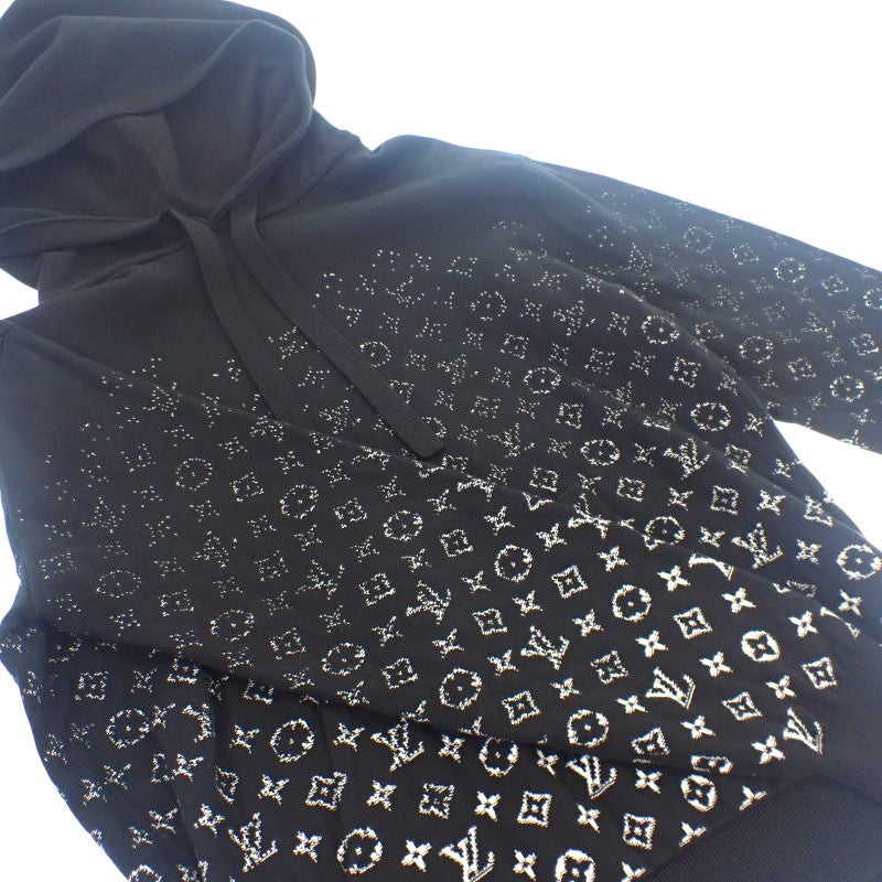 ルイヴィトン LOUIS VUITTON モノグラムグラディエントフーディ M 1AA4Y7 パーカー コットン ブラック メンズ【中古】【ABランク】