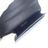 プラダ PRADA サフィアーノトライアングル 1MC110_QHH_F0632 カードケース サフィアーノ ブラック シルバー金具 レディース メンズ【中古】【Aランク】