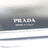プラダ PRADA サフィアーノトライアングル 1MC110_QHH_F0632 カードケース サフィアーノ ブラック シルバー金具 レディース メンズ【中古】【Aランク】