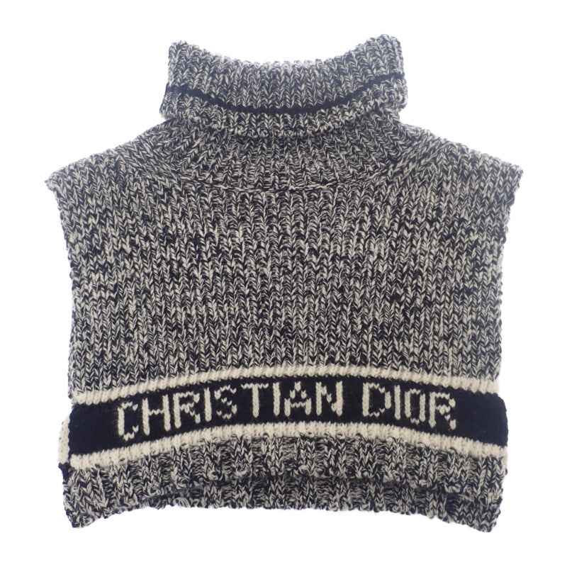 ディオール Dior タートル 11DWI316I007 ネックウォーマー ウール カシミヤ ブラック レディース【中古】【Aランク】
