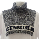 ディオール Dior タートル 11DWI316I007 ネックウォーマー ウール カシミヤ ブラック レディース【中古】【Aランク】