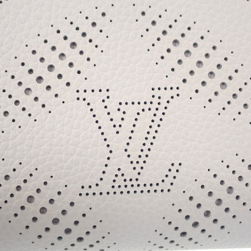 路易威登 LOUIS VUITTON 短夾 Portefeuille Cléa M13470 Monogram Mahina 奶茶灰 粉色 金釦 女士【中古】【A級】