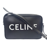 セリーヌ CELINE ミディアムメッセンジャー 194503DOT.38SI ショルダーバッグ カーフ ブラック シルバー金具 レディース メンズ ユニセックス【中古】【ABランク】