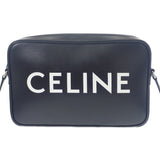 セリーヌ CELINE ミディアムメッセンジャー 194503DOT.38SI ショルダーバッグ カーフ ブラック シルバー金具 レディース メンズ ユニセックス【中古】【ABランク】
