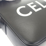 セリーヌ CELINE ミディアムメッセンジャー 194503DOT.38SI ショルダーバッグ カーフ ブラック シルバー金具 レディース メンズ ユニセックス【中古】【ABランク】