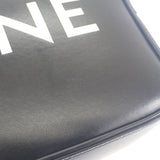 セリーヌ CELINE ミディアムメッセンジャー 194503DOT.38SI ショルダーバッグ カーフ ブラック シルバー金具 レディース メンズ ユニセックス【中古】【ABランク】