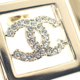 シャネル CHANEL スクエア ココマーク ABA287 B10466 NM942 ピアス メタル クリスタル ゴールド レディース【中古】【ABランク】