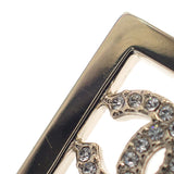 シャネル CHANEL スクエア ココマーク ABA287 B10466 NM942 ピアス メタル クリスタル ゴールド レディース【中古】【ABランク】