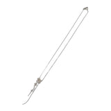 タサキ TASAKI クラスター スウィング P-13524-WGK18 ネックレス K18ホワイトゴールド パール ホワイト シルバー ダイヤモンド レディース【中古】【Aランク】