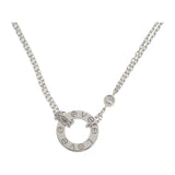 カルティエ CARTIER ラブ サークル B7219400 ネックレス K18ホワイトゴールド ダイヤモンド レディース【中古】【Aランク】