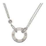 カルティエ CARTIER ラブ サークル B7219400 ネックレス K18ホワイトゴールド ダイヤモンド レディース【中古】【Aランク】