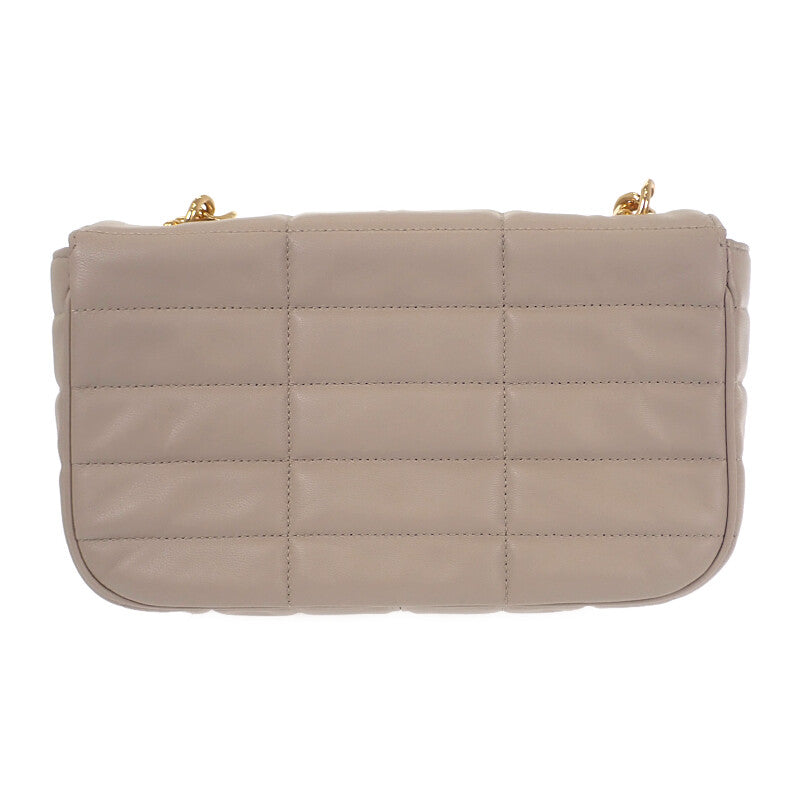 セリーヌ CELINE マトラッセモノクローム 111273EPZ.02TR ショルダーバッグ ゴートレザー アイボリー ゴールド金具 レディース【中古】【Aランク】