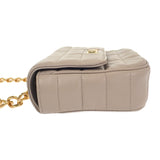 セリーヌ CELINE マトラッセモノクローム 111273EPZ.02TR ショルダーバッグ ゴートレザー アイボリー ゴールド金具 レディース【中古】【Aランク】