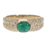 その他 otherメレリオ・ディ・メレー MELLERIO dits MELLER エメラルド 14号 リング K18イエローゴールド グリーン エメラルド ダイヤモンド レディース【中古】【Aランク】