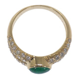 その他 otherメレリオ・ディ・メレー MELLERIO dits MELLER エメラルド 14号 リング K18イエローゴールド グリーン エメラルド ダイヤモンド レディース【中古】【Aランク】