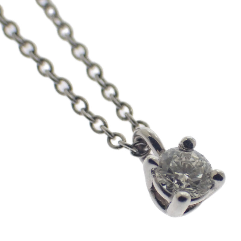ティファニー TIFFANY&Co. ソリティアペンダント ネックレス Pt950プラチナ ダイヤモンド レディース【中古】【Aランク】