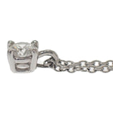 ティファニー TIFFANY&Co. ソリティアペンダント ネックレス Pt950プラチナ ダイヤモンド レディース【中古】【Aランク】