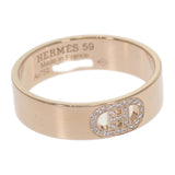 エルメス HERMES Hダンクル PM 19号 H115601B リング K18ピンクゴールド ダイヤモンド レディース【中古】【Aランク】