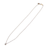 デザインジュエリー 一粒ダイヤ ネックレス K18ピンクゴールド ダイヤモンド レディース【中古】【Aランク】