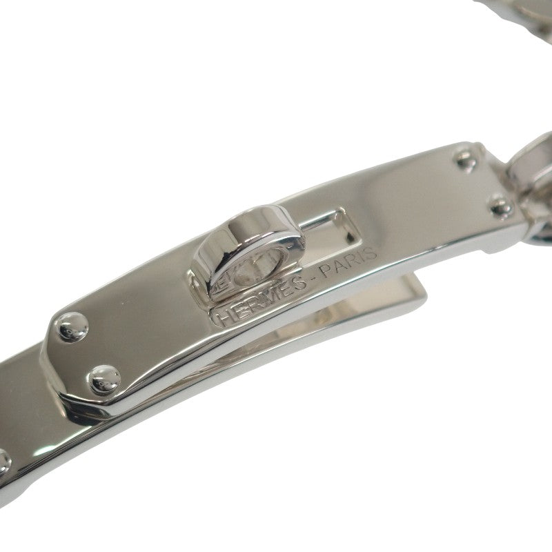 愛馬仕 HERMES Kelly Gourmette TPM 手鍊 銀925 銀色 銀色金屬件 女士【中古】【AB級】