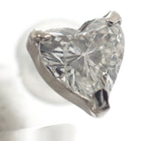 デザインジュエリー ハートシェイプ ピアス Pt900プラチナ ダイヤモンド レディース【中古】【Aランク】