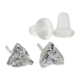 デザインジュエリー ハートシェイプ ピアス Pt900プラチナ ダイヤモンド レディース【中古】【Aランク】