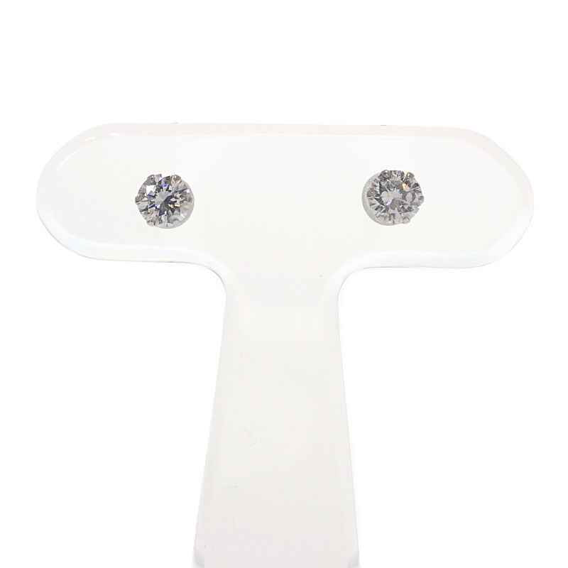 デザインジュエリー 1粒ダイヤ スタッドピアス ピアス Pt900プラチナ ダイヤモンド レディース【中古】【Aランク】