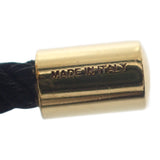 セリーヌ CELINE マイヨントリオンフ コードビーチ ブレスレット メタル ブラック ゴールド レディース【中古】【Aランク】