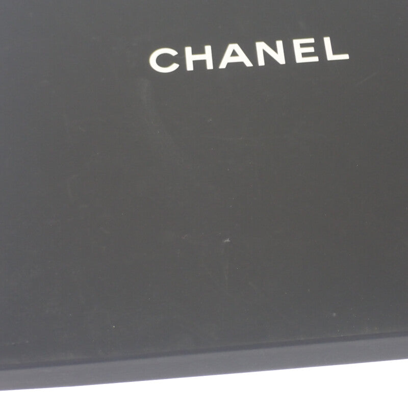香奈兒 CHANEL COCO Mark 絲巾 絲綢 黑色 女款【二手】【A級品】