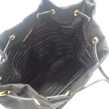 プラダ PRADA デュエットバケット Re-Nylon 1BH038 2WAYバッグ ナイロン ブラック ゴールド金具 レディース【中古】【Aランク】