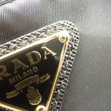 プラダ PRADA デュエットバケット Re-Nylon 1BH038 2WAYバッグ ナイロン ブラック ゴールド金具 レディース【中古】【Aランク】