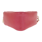 ルイヴィトン LOUIS VUITTON ハートオンチェーン ポーチ M80837 モノグラム ショルダーバッグ レザー レッド ゴールド金具 レディース【中古】【Aランク】