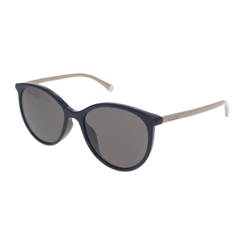 シャネル CHANEL PANTOS SUNGLASSES 5448-A サングラス プラスチック ブラック グレー シルバー金具 レディース【中古】【Aランク】