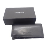 シャネル CHANEL PANTOS SUNGLASSES 5448-A サングラス プラスチック ブラック グレー シルバー金具 レディース【中古】【Aランク】