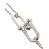 ティファニー TIFFANY&Co. ラージ ダブル リンク ペンダント 63104337 ネックレス シルバー925 レディース メンズ【中古】【Aランク】