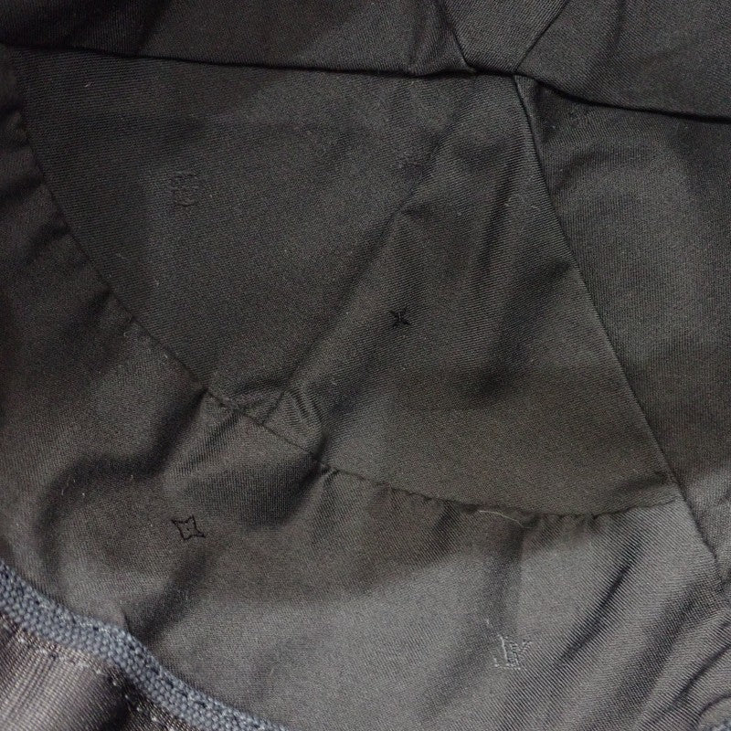 路易威登 LOUIS VUITTON Aérogram M77125 棒球帽 棉 羊皮 銅氨纖維 黑色 男士【中古品】【A級品】